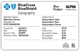 BlueCard Claim Filing: 5 Easy, Essential Steps 1 BlueCard claim filing: sample Blue Cross ID card showing the three-character alpha prefix