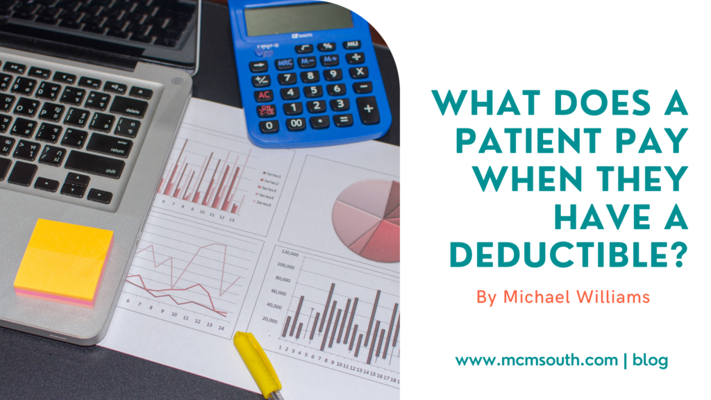 What Does a Patient Pay When They Have a Deductible? A Provider Guide 2 Blog banner graphic about what does a patient pay when they have a deductible