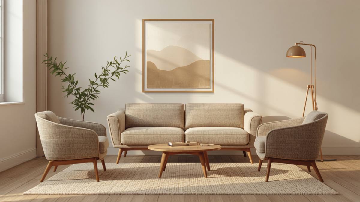 Calm therapy lounge with a sofa and plant, representing EAP billing for therapists