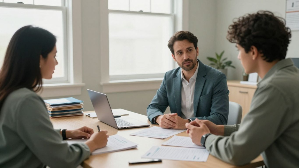 Out-of-Network Billing for Therapists: What to Ask a Billing Service 2 Therapist and client session illustrating out-of-network billing for therapists
