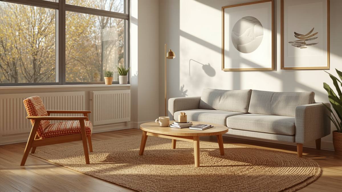 Bright counseling room with a grey sofa, representing secondary claims billing for therapy practices