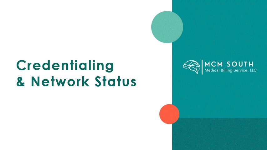 Credentialing network status guide for psychotherapists and psychiatrists from MCM South Medical Billing